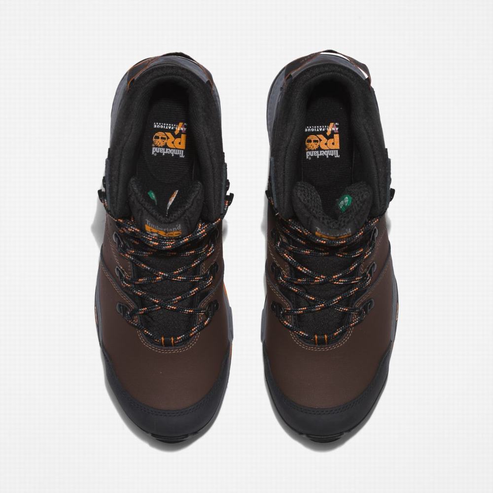 Timberland Switchback Waterproof Comp-Burunlu İş Hikers Iş Botu Erkek Kahverengi Turuncu | TR-7586V