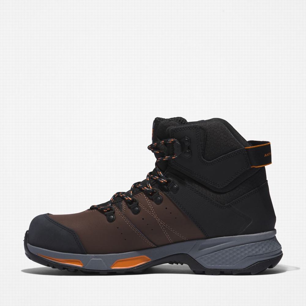 Timberland Switchback Waterproof Comp-Burunlu İş Hikers Iş Botu Erkek Kahverengi Turuncu | TR-7586V