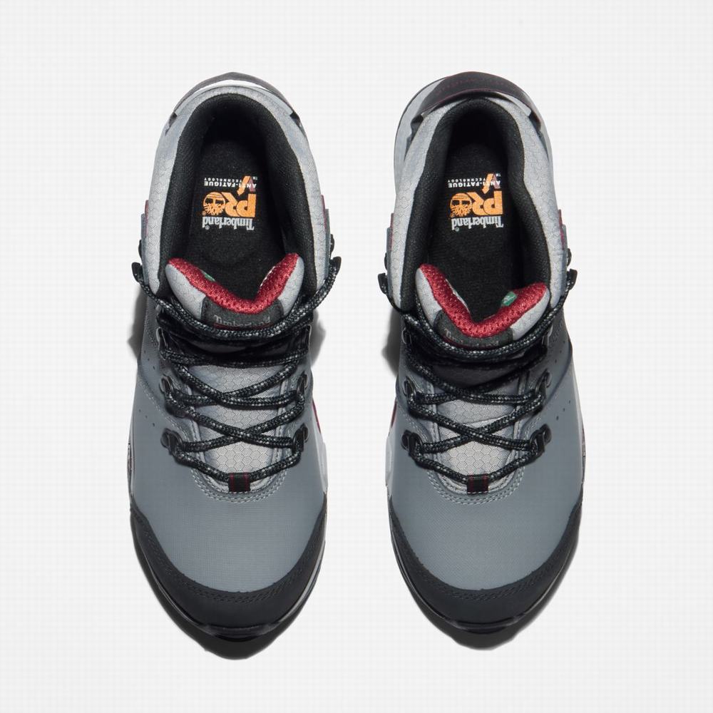 Timberland Switchback Waterproof Composite Emniyet-Burunlu Iş Botu Kadın Gri Mor | TR-4306L