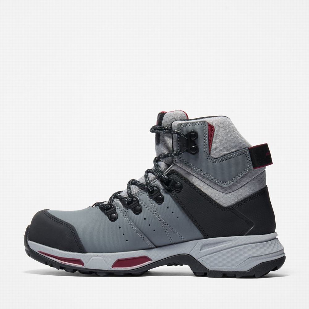 Timberland Switchback Waterproof Composite Emniyet-Burunlu Iş Botu Kadın Gri Mor | TR-4306L