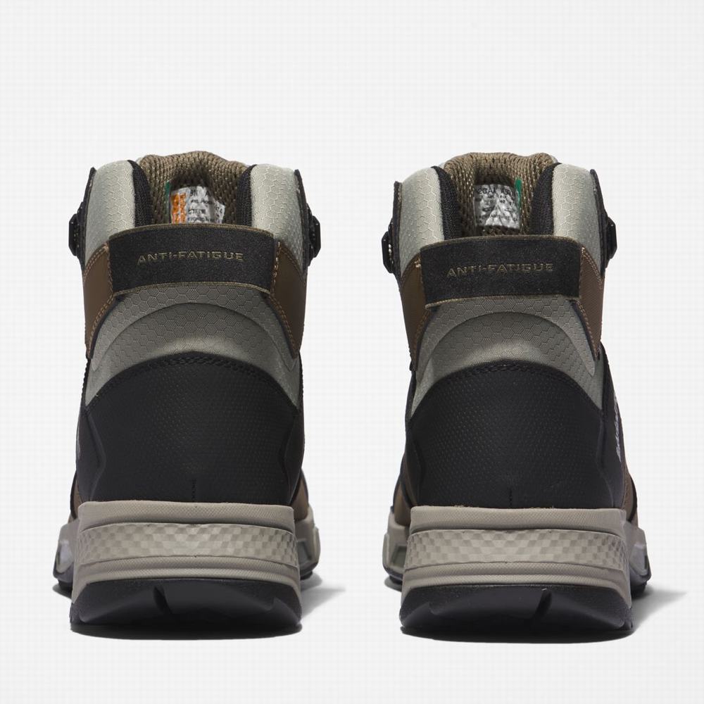 Timberland Switchback Waterproof Soft-Burunlu Iş Botu Erkek Kahverengi Yeşil | TR-9354J
