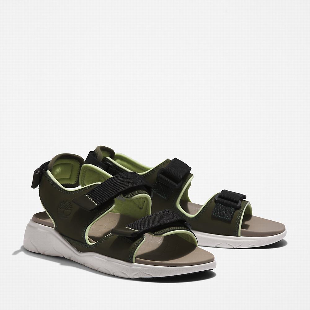 Timberland TBL® Whitehaven Backstrap Sandalet Erkek Koyu Yeşil | TR-0948A