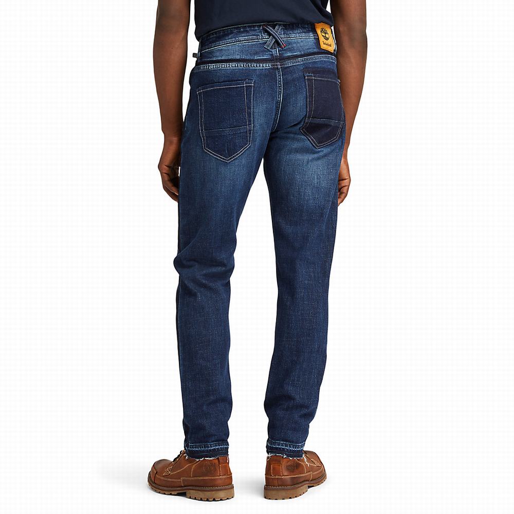 Timberland Tapered-leg Konfor Kot Pantolon Erkek Koyu Mavi | TR-1854C