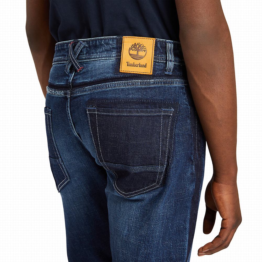 Timberland Tapered-leg Konfor Kot Pantolon Erkek Koyu Mavi | TR-1854C