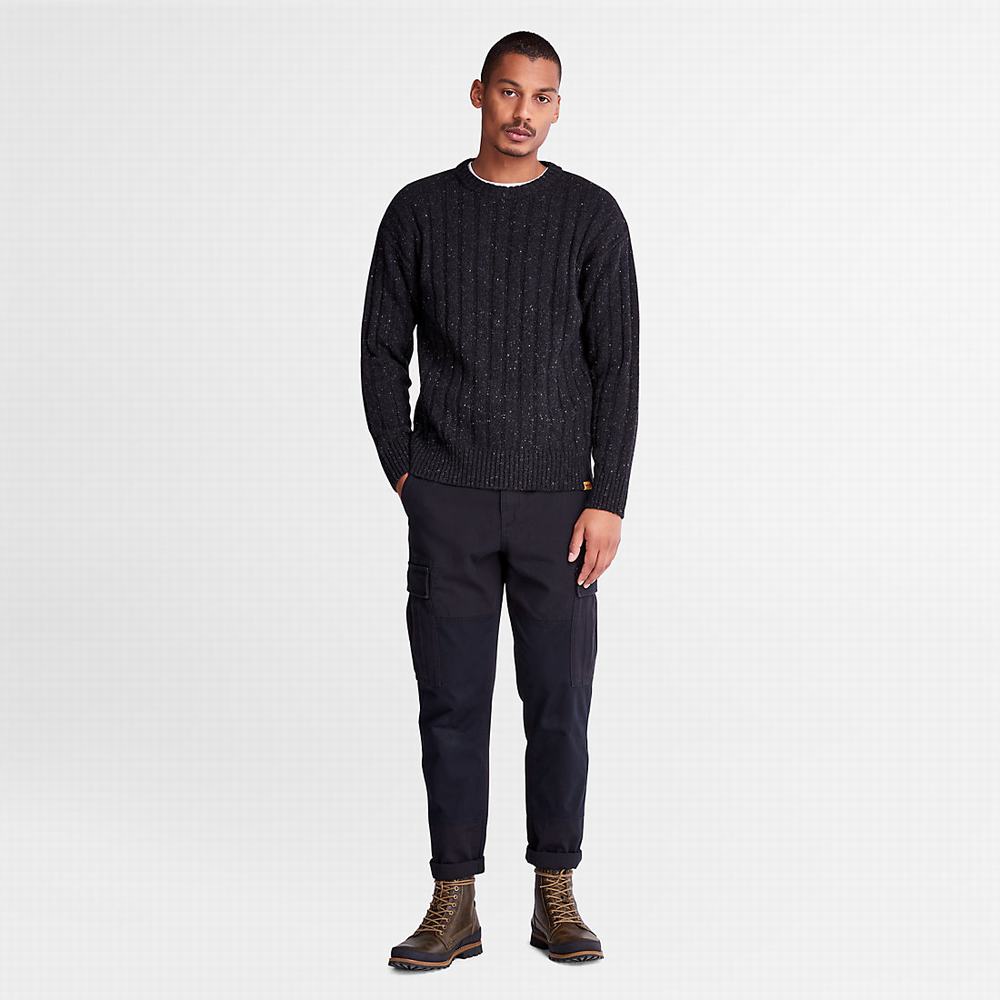 Timberland Textured Crewneck Süveter Erkek Gri | TR-7561Q
