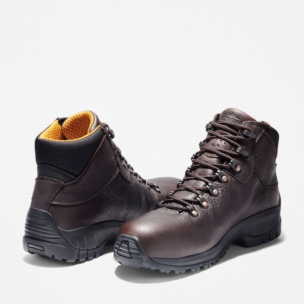 Timberland TiTAN Alloy Burunlu Waterproof Iş Botu Erkek Koyu Kahverengi | TR-9865P