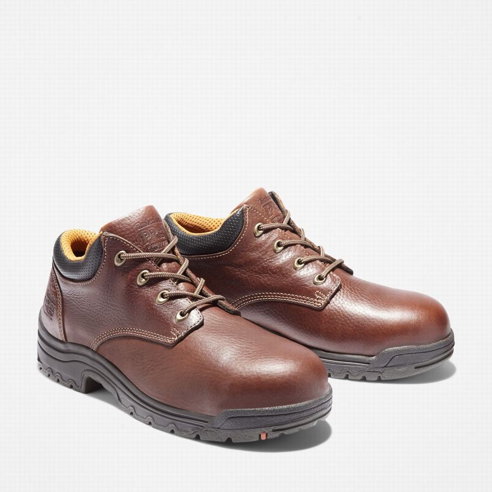 Timberland TiTAN Gündelik Alloy Burunlu İş Ayakkabısı Erkek Kahverengi | TR-4581Y