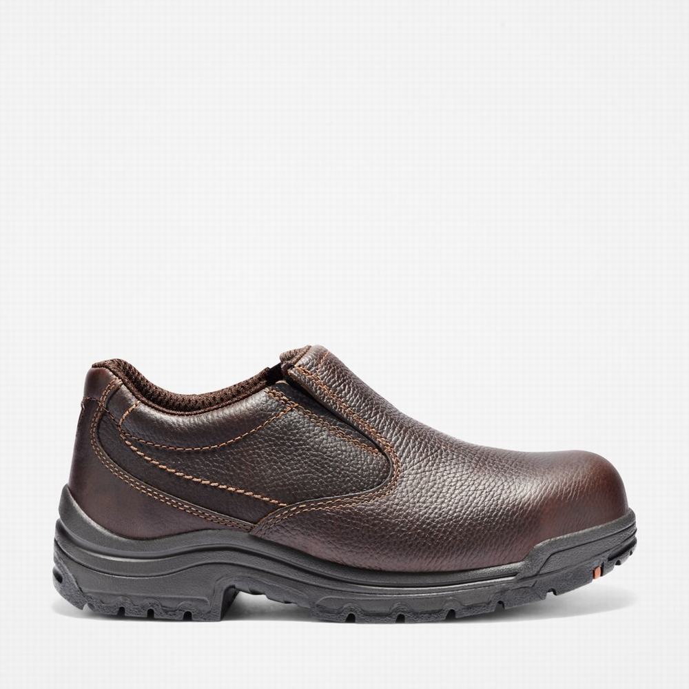 Timberland TiTAN Gündelik Alloy Burunlu İş Ayakkabısı Erkek Kahverengi | TR-8361R