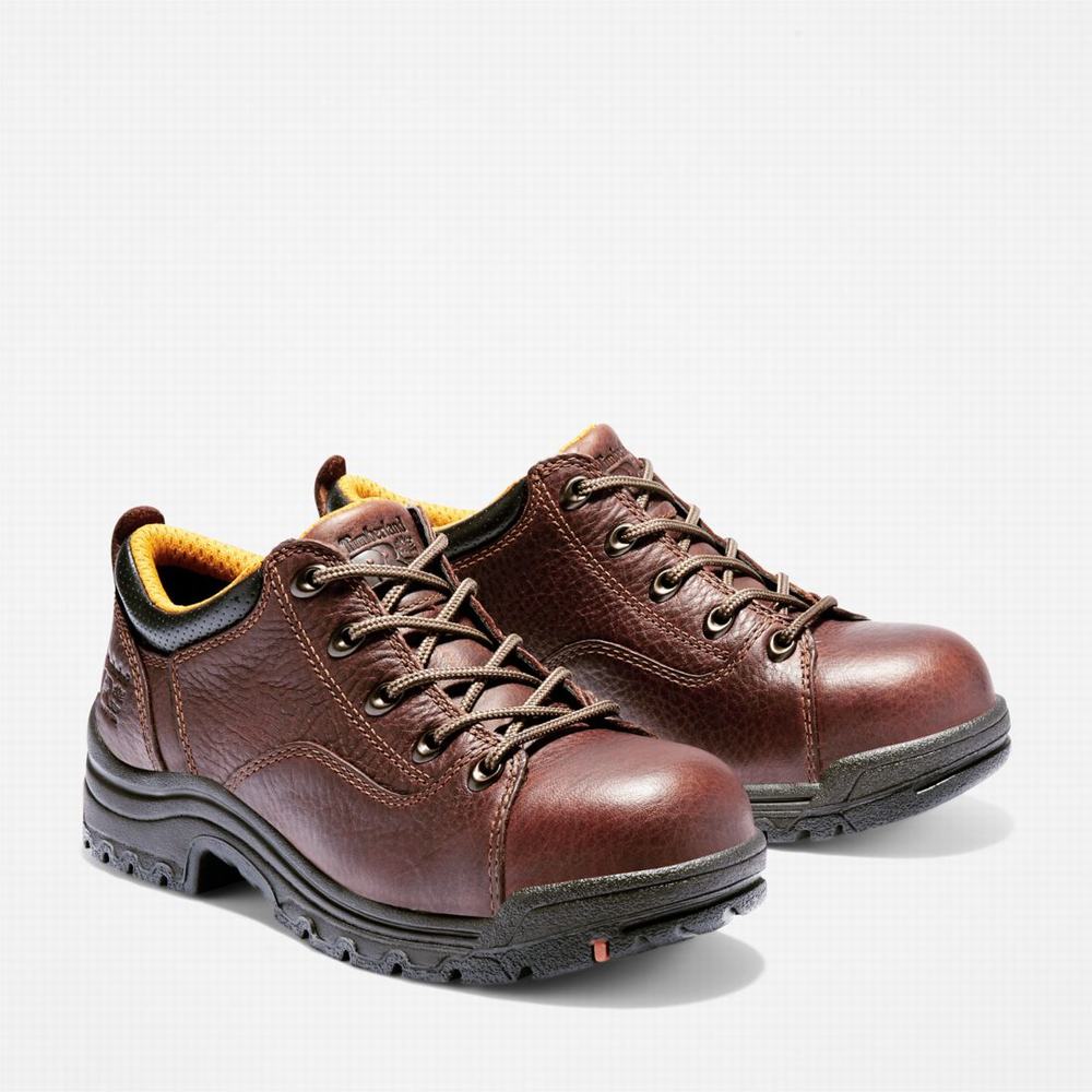 Timberland TiTAN Gündelik Alloy Burunlu İş Ayakkabısı Kadın Kahverengi | TR-9571V