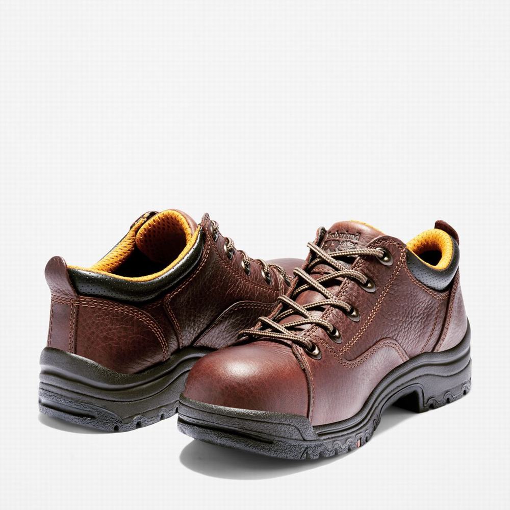 Timberland TiTAN Gündelik Alloy Burunlu İş Ayakkabısı Kadın Kahverengi | TR-9571V