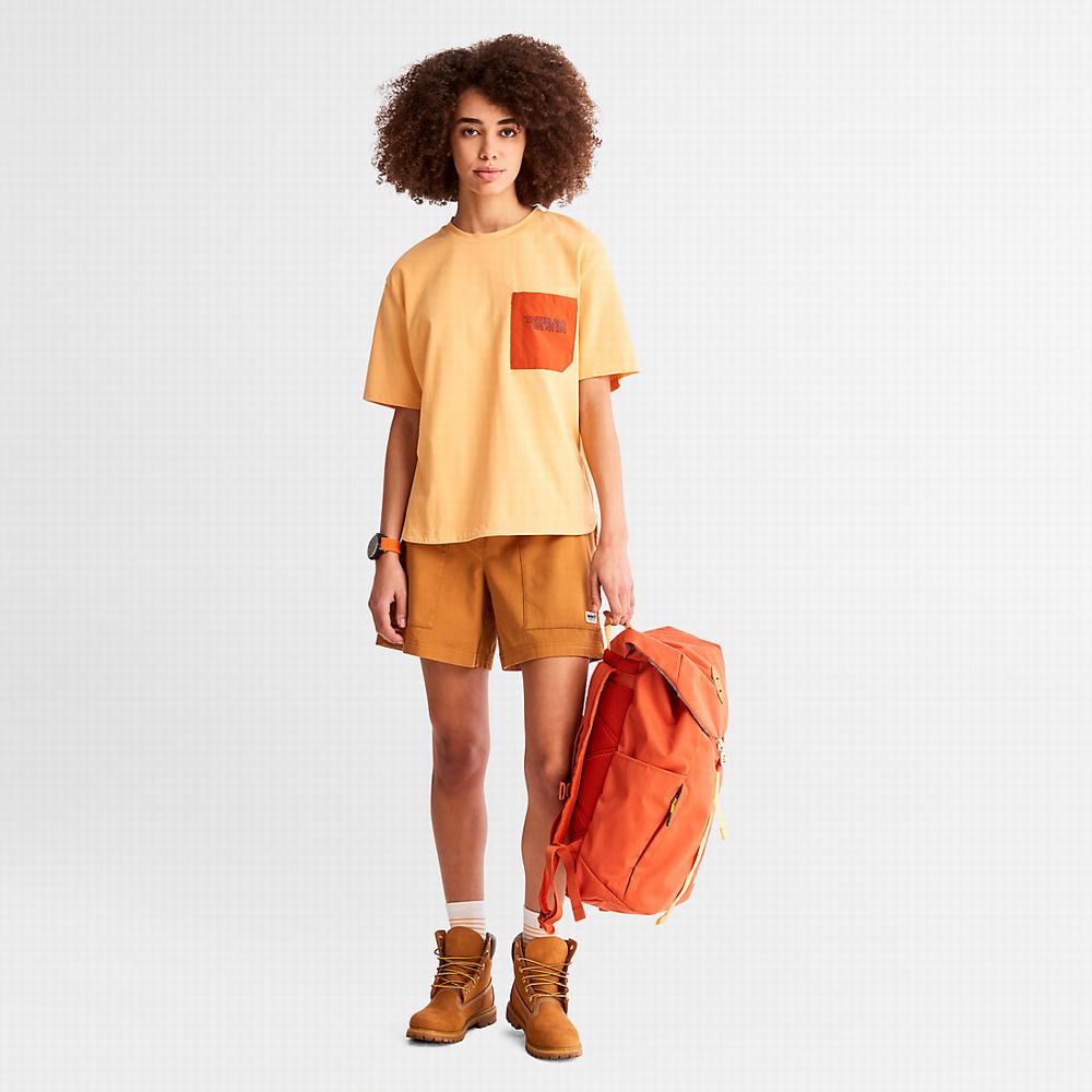 Timberland TimberCHILL™ Pocket Tişört Kadın Turuncu | TR-2504K