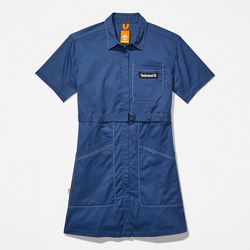 Timberland TimberCHILL™ Utility Elbise Kadın Koyu Mavi | TR-0829Q