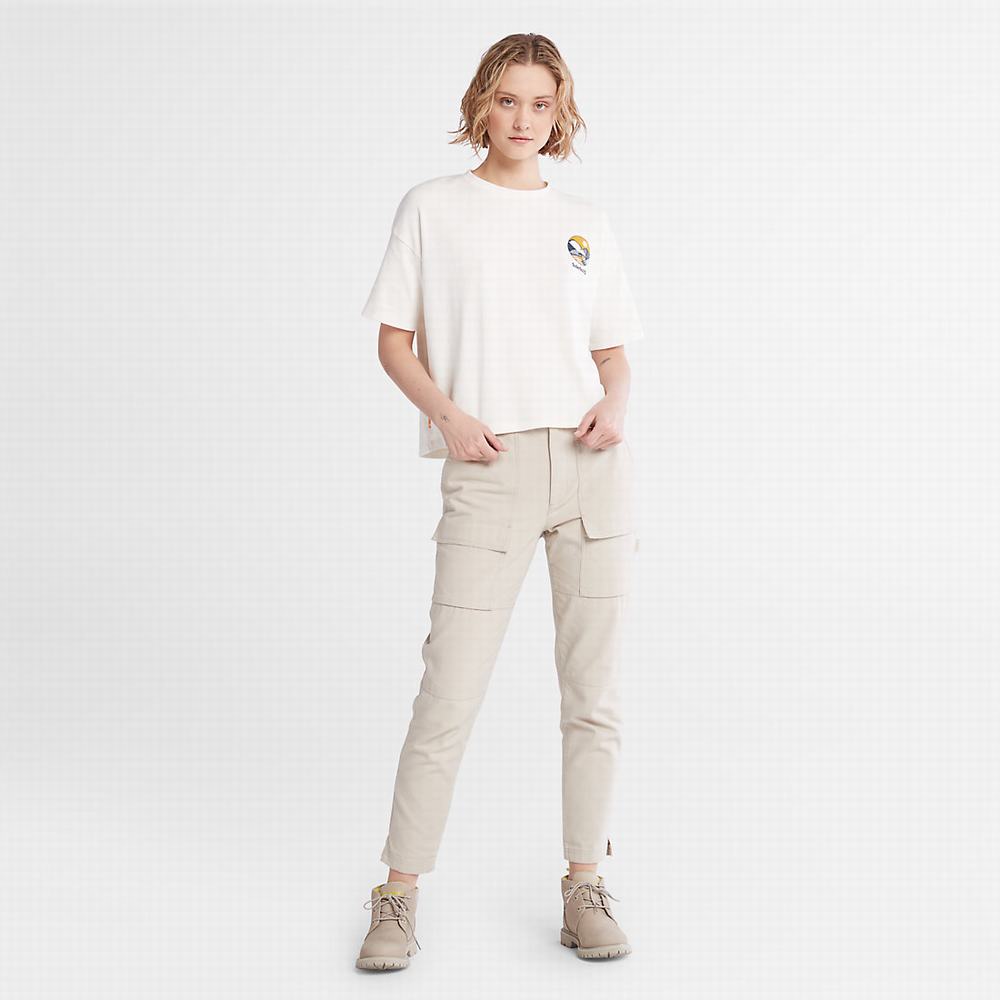 Timberland TimberFresh™ Graphic Tişört Kadın Beyaz | TR-2016G