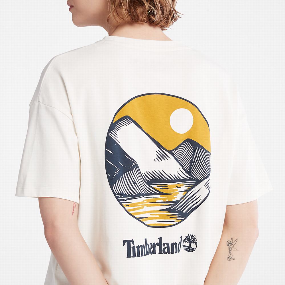 Timberland TimberFresh™ Graphic Tişört Kadın Beyaz | TR-2016G