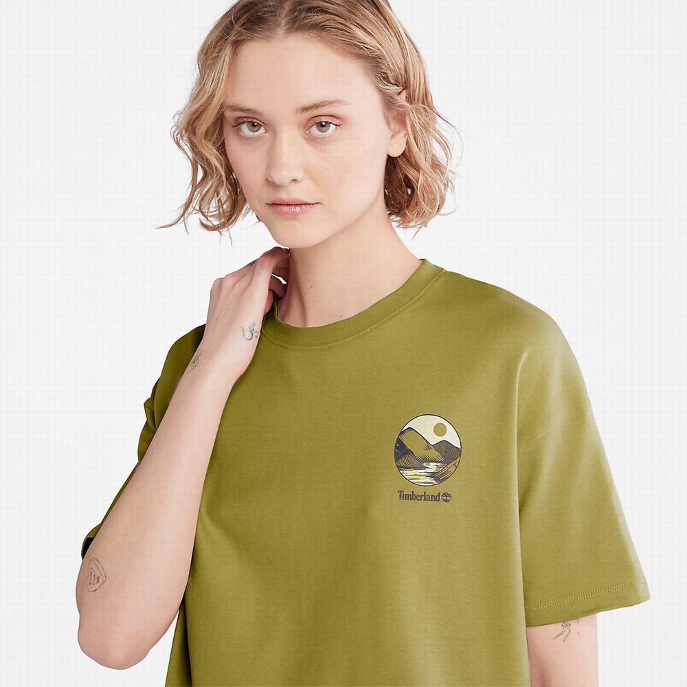 Timberland TimberFresh™ Graphic Tişört Kadın Sarı | TR-5083H