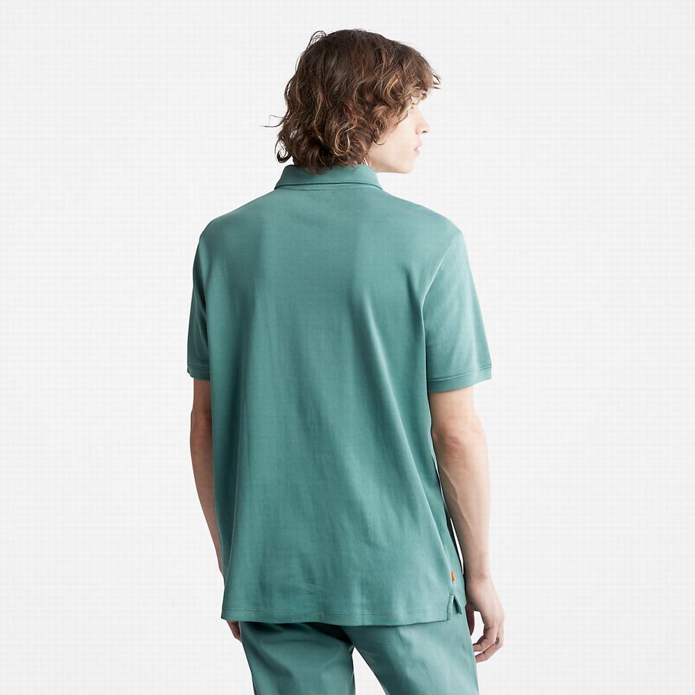 Timberland TimberFresh™ Polo Gömlek Erkek Turkuaz | TR-3517U