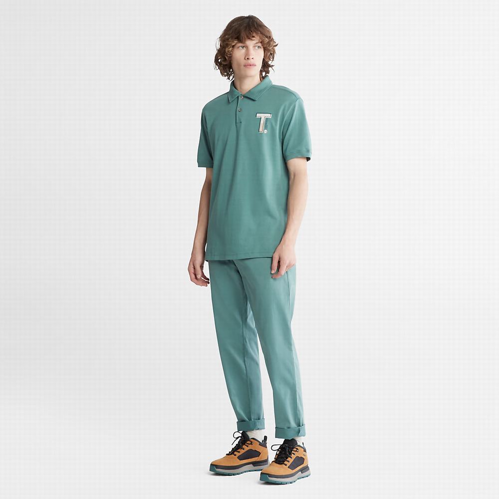 Timberland TimberFresh™ Polo Gömlek Erkek Turkuaz | TR-3517U