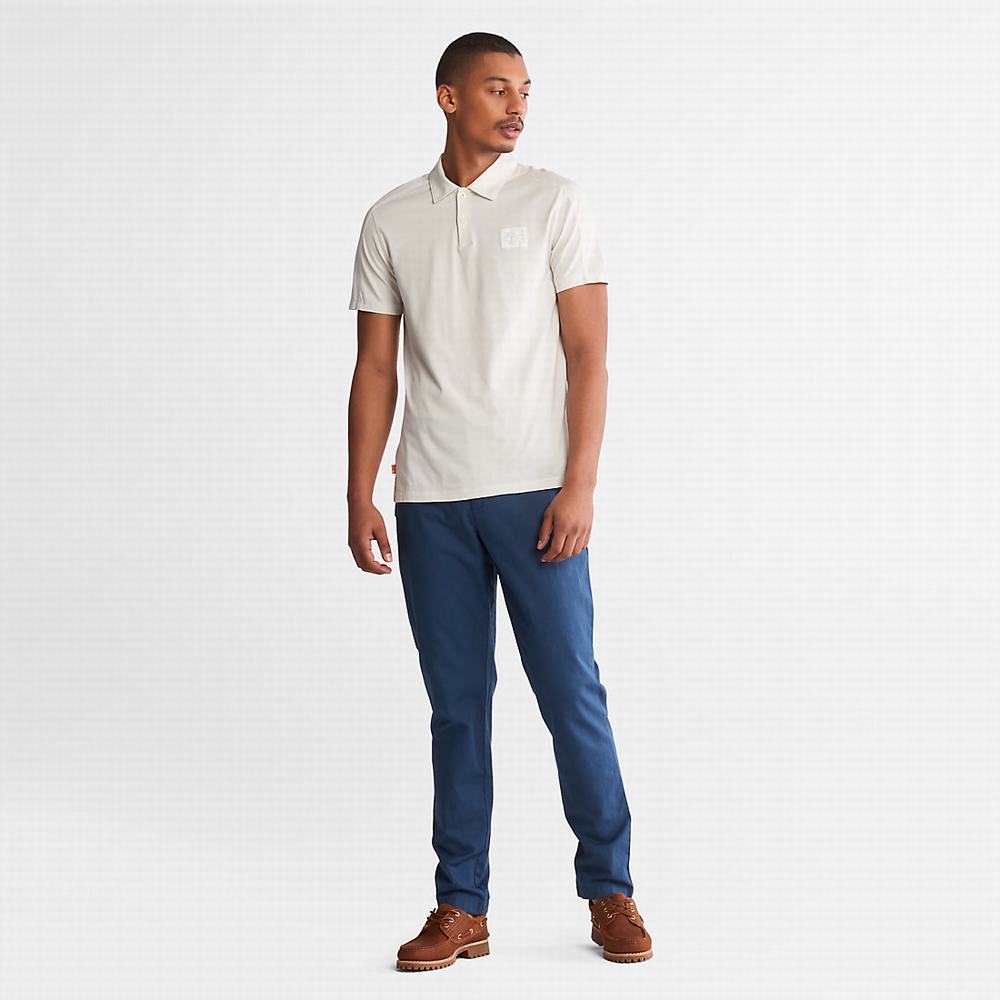 Timberland TimberFresh™ Supima® Pamuklu Polo Gömlek Erkek Beyaz | TR-0738W