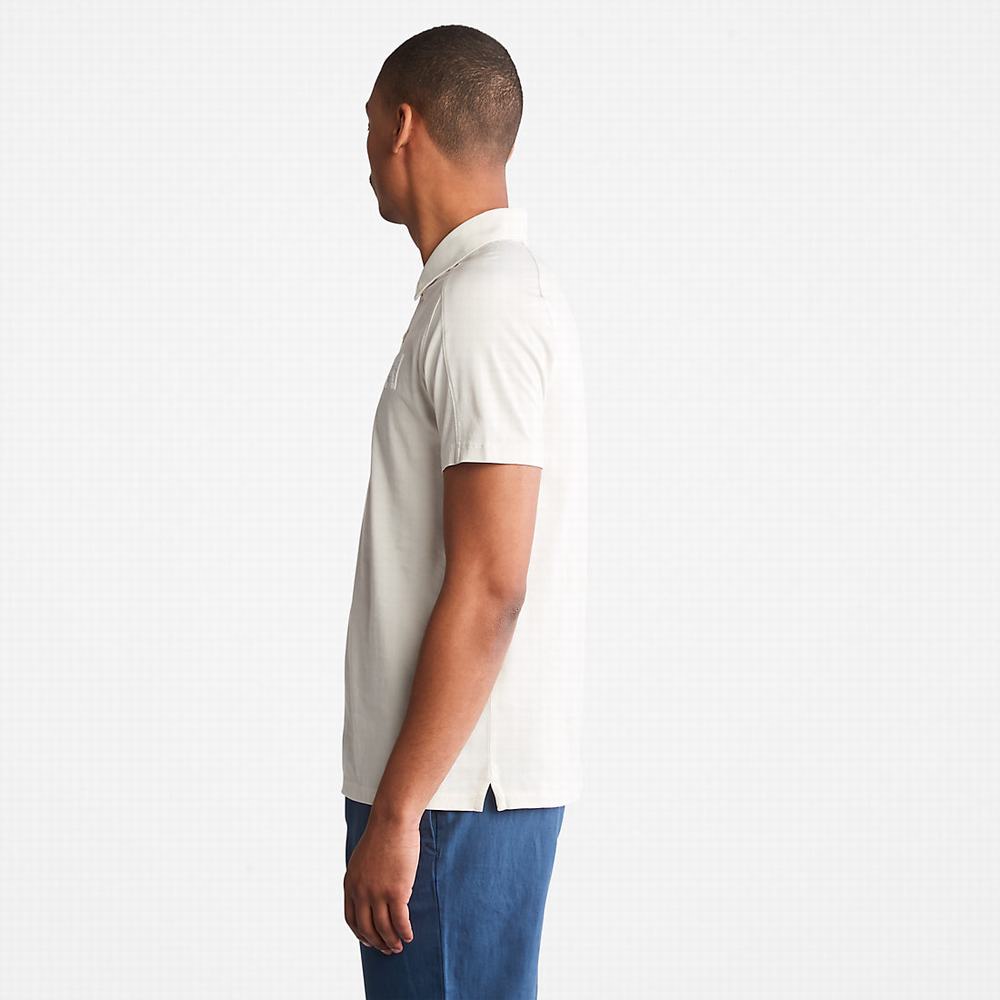 Timberland TimberFresh™ Supima® Pamuklu Polo Gömlek Erkek Beyaz | TR-0738W