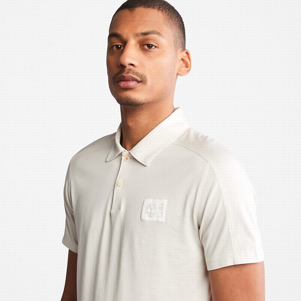 Timberland TimberFresh™ Supima® Pamuklu Polo Gömlek Erkek Beyaz | TR-0738W