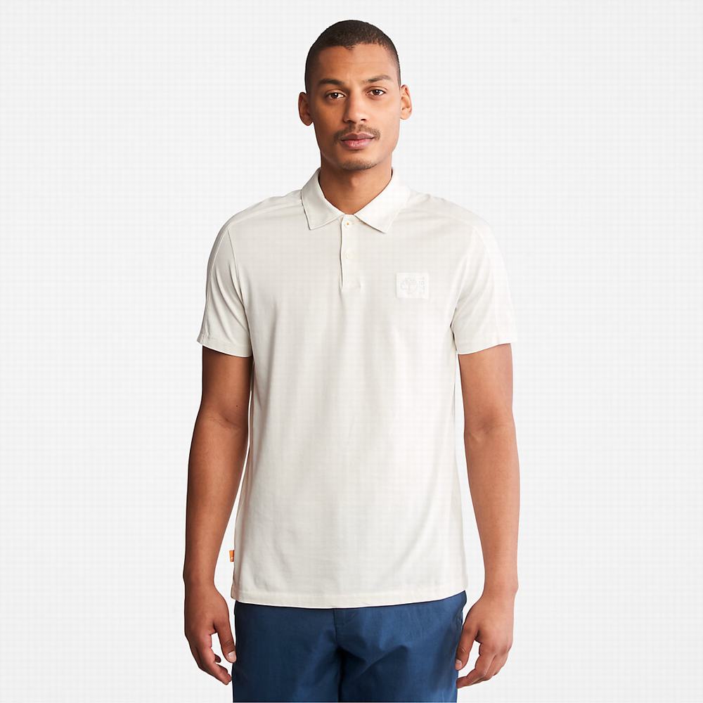 Timberland TimberFresh™ Supima® Pamuklu Polo Gömlek Erkek Beyaz | TR-0738W