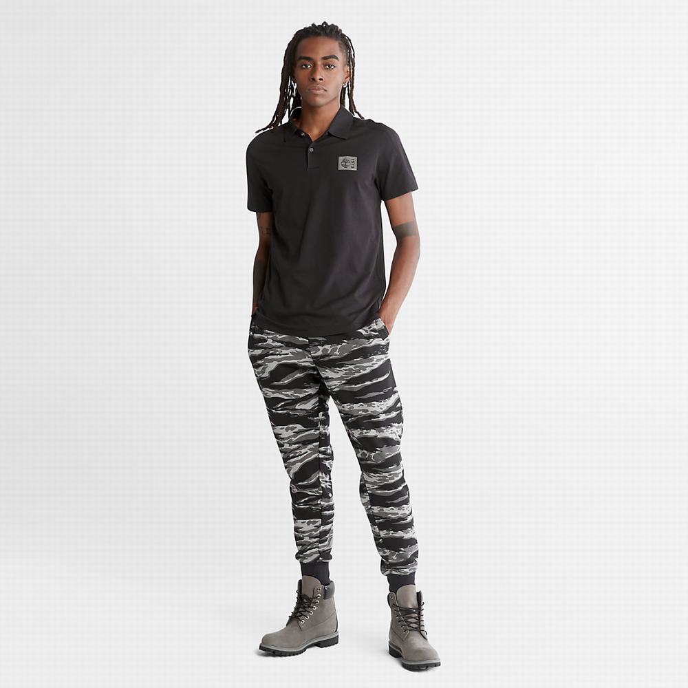 Timberland TimberFresh™ Supima® Pamuklu Polo Gömlek Erkek Siyah | TR-5641R