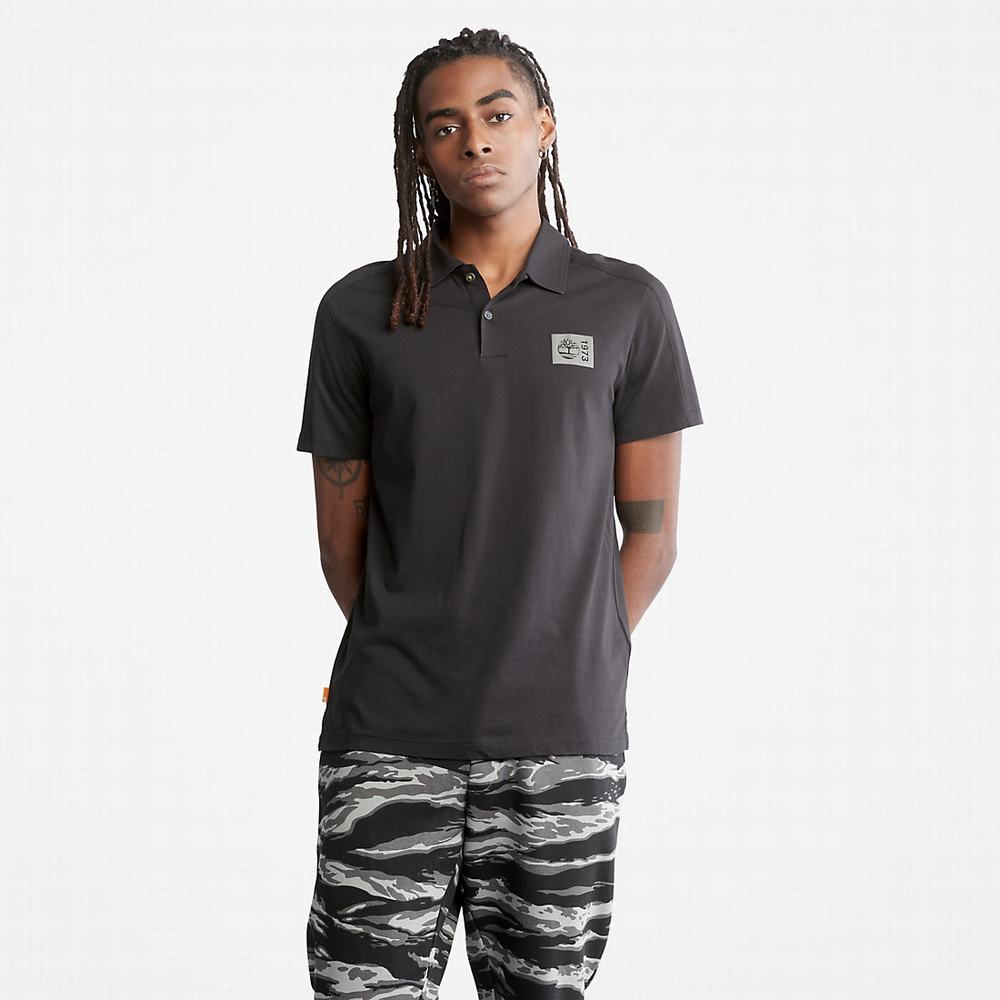 Timberland TimberFresh™ Supima® Pamuklu Polo Gömlek Erkek Siyah | TR-5641R