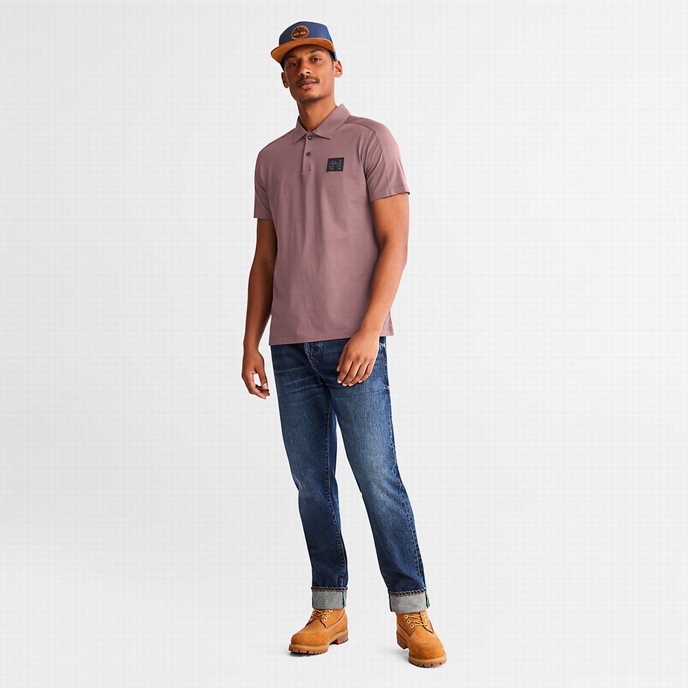 Timberland TimberFresh™ Supima® Pamuklu Polo Gömlek Erkek Pembe | TR-7960E