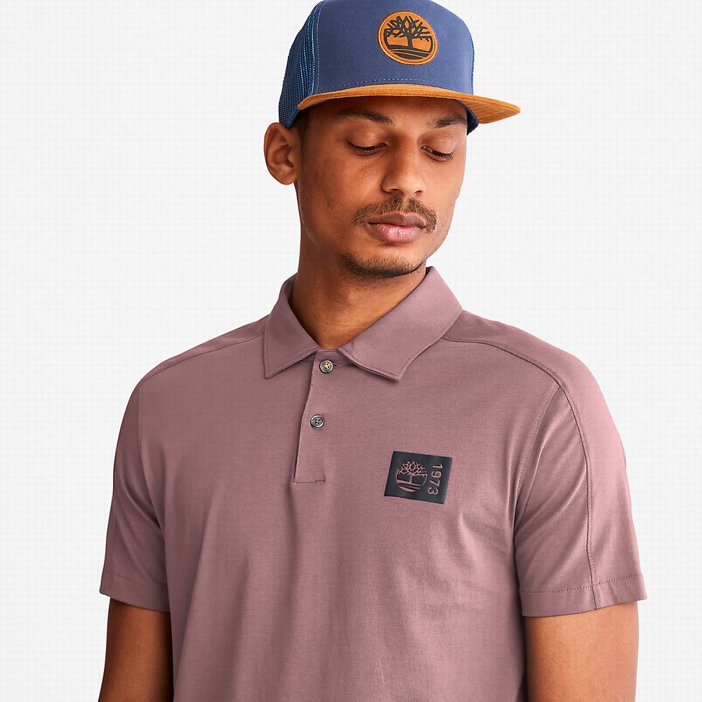 Timberland TimberFresh™ Supima® Pamuklu Polo Gömlek Erkek Pembe | TR-7960E