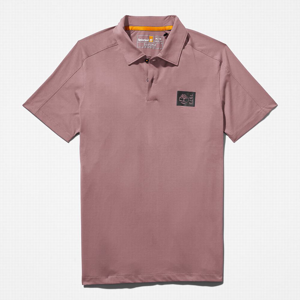 Timberland TimberFresh™ Supima® Pamuklu Polo Gömlek Erkek Pembe | TR-7960E