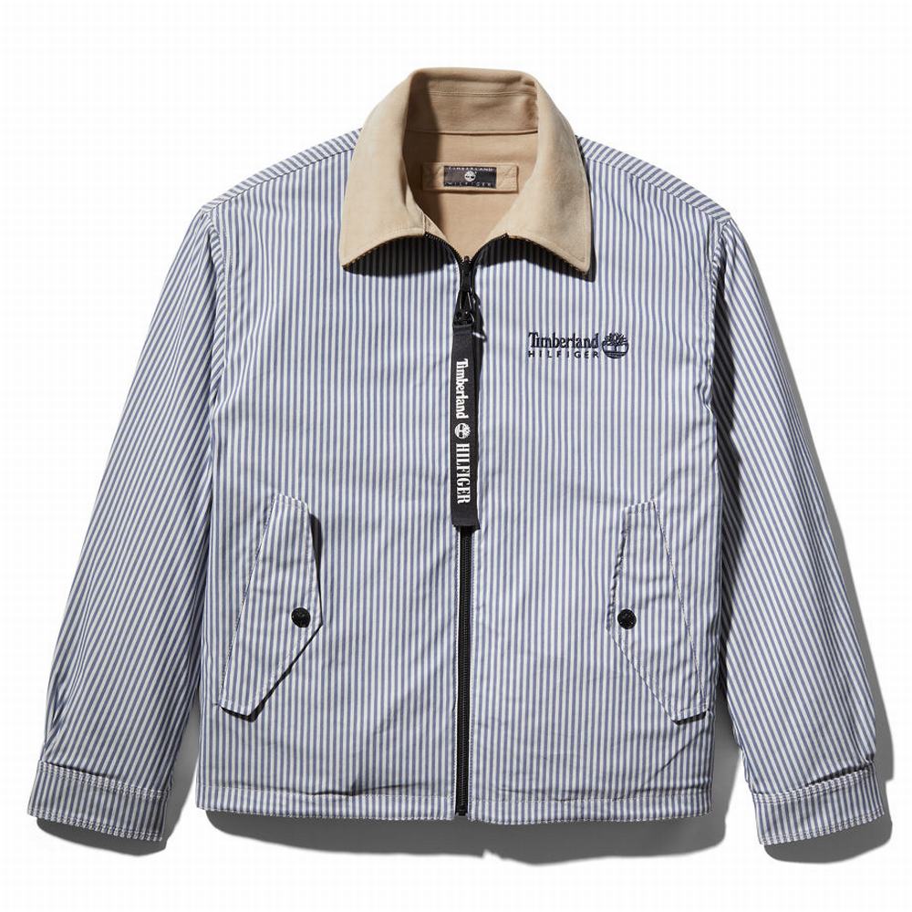 Timberland Tommy Hilfiger x Timberland® Re-imagined Reversible Cargo Ceket Erkek Bej Rengi | TR-2081T