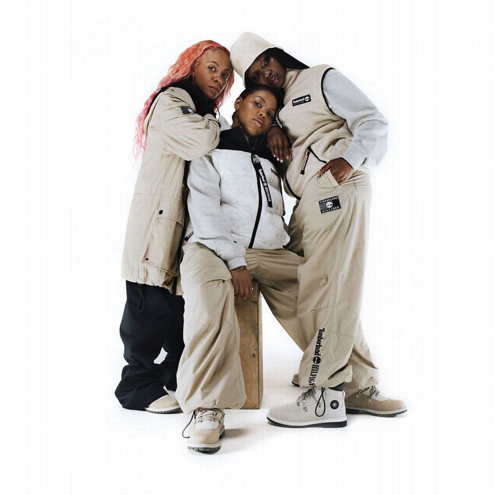 Timberland Tommy Hilfiger x Timberland® Re-imagined Hibrit Polar Ceketler Erkek Bej Rengi | TR-2950D