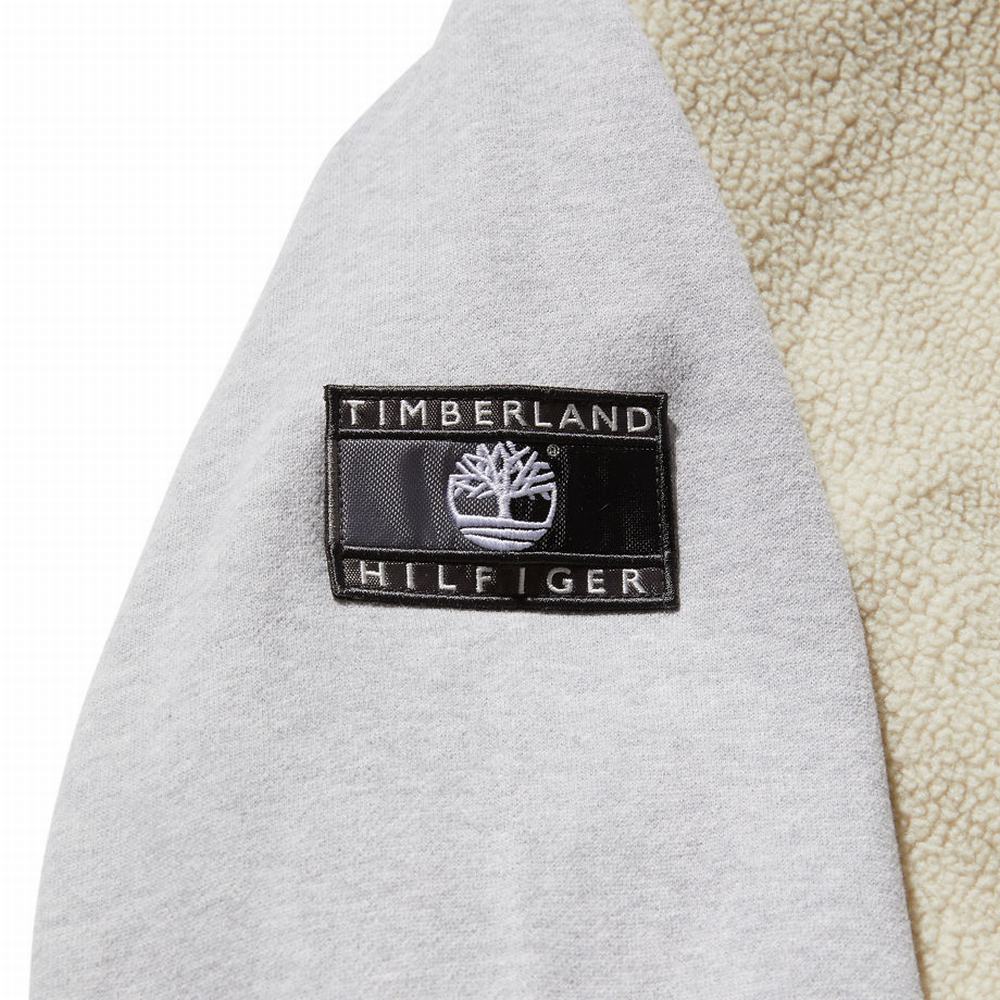 Timberland Tommy Hilfiger x Timberland® Re-imagined Hibrit Polar Ceketler Erkek Bej Rengi | TR-2950D
