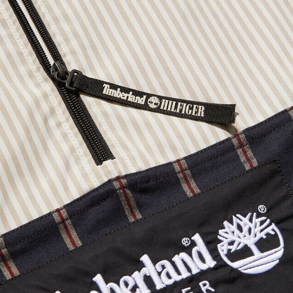 Timberland Tommy Hilfiger x Timberland® Re-imagined Çizgili Overshirt Ceket Erkek Mavi | TR-4257S