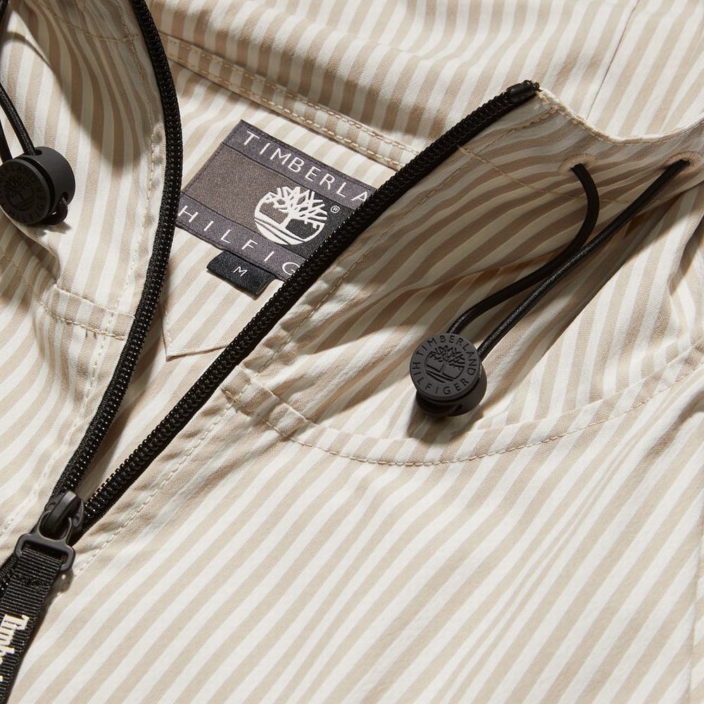 Timberland Tommy Hilfiger x Timberland® Re-imagined Çizgili Overshirt Ceket Erkek Mavi | TR-4257S