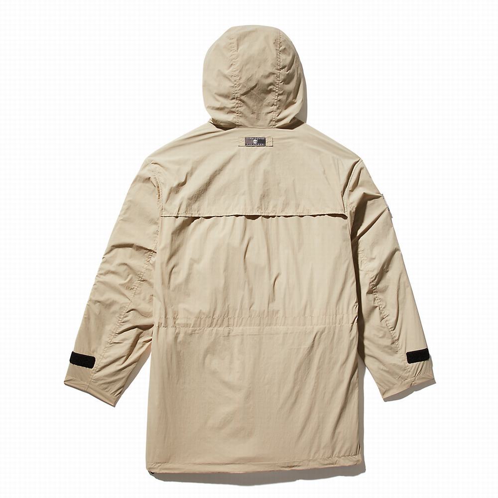 Timberland Tommy Hilfiger x Timberland® Re-imagined Reversible Cargo Parka Ceketler Erkek Bej Rengi | TR-9612E