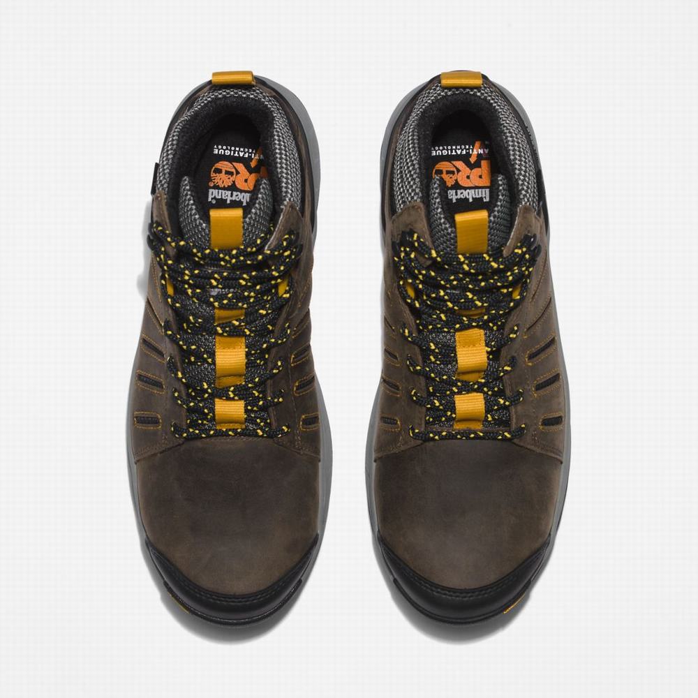 Timberland Trailwind Waterproof Comp-Burunlu Iş Botu Erkek Kahverengi Sarı | TR-9401L