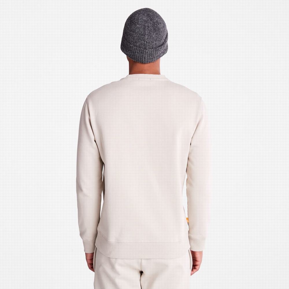 Timberland Tree Logo Crewneck Tişörtü Erkek Taupe | TR-3079F