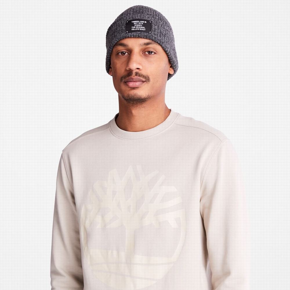 Timberland Tree Logo Crewneck Tişörtü Erkek Taupe | TR-3079F
