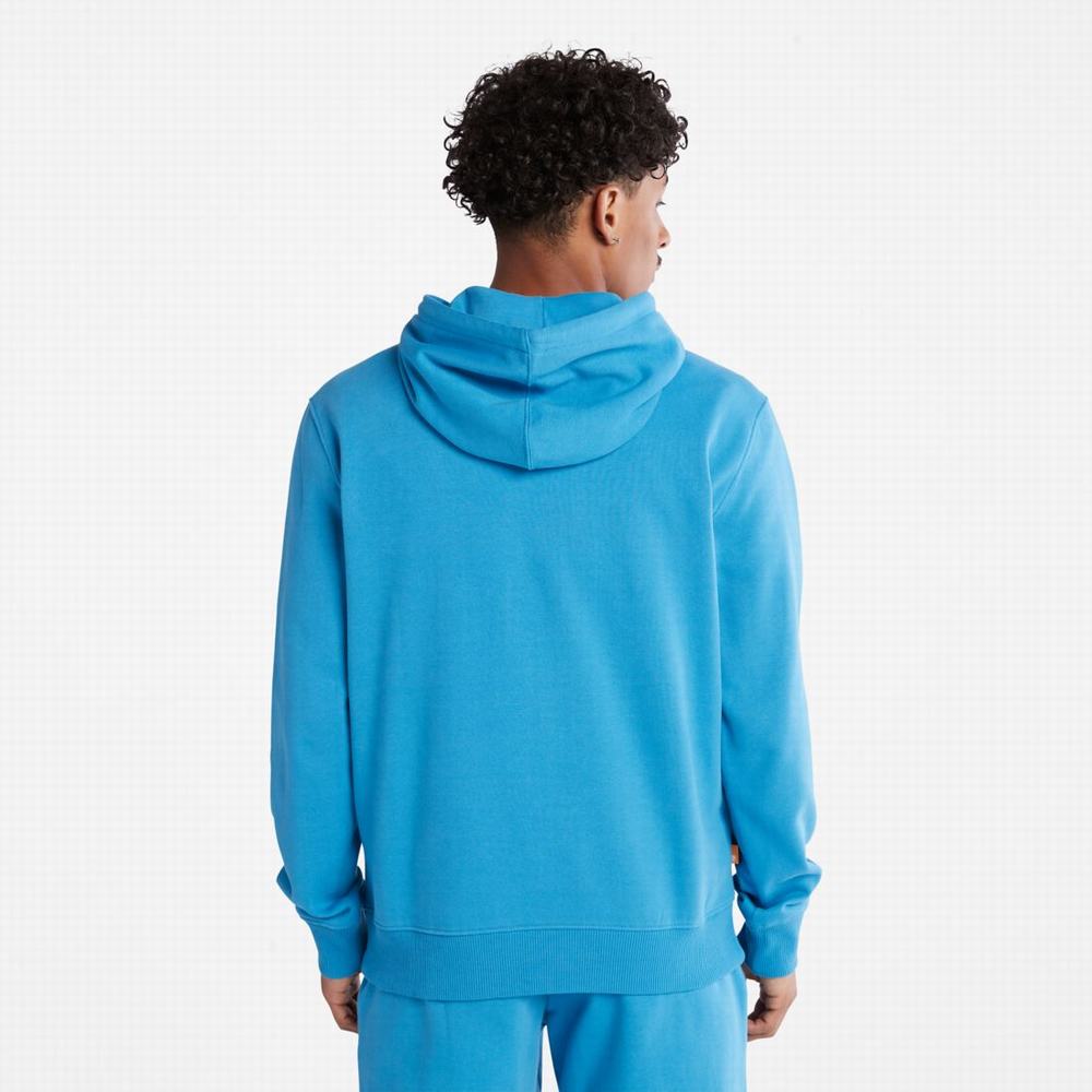 Timberland Tree-Logo Kapüşonlu Sweatshirt Erkek Açık Mavi Siyah | TR-4069V