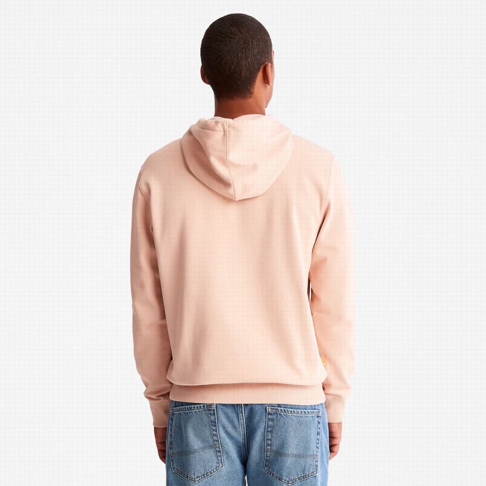 Timberland Tree-Logo Kapüşonlu Sweatshirt Erkek Pembe | TR-9028H