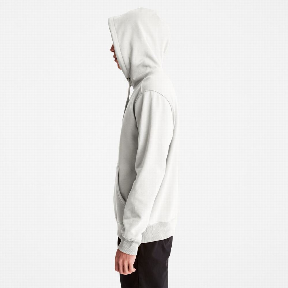 Timberland Tree-Logo Kapüşonlu Sweatshirt Erkek Beyaz | TR-9680J