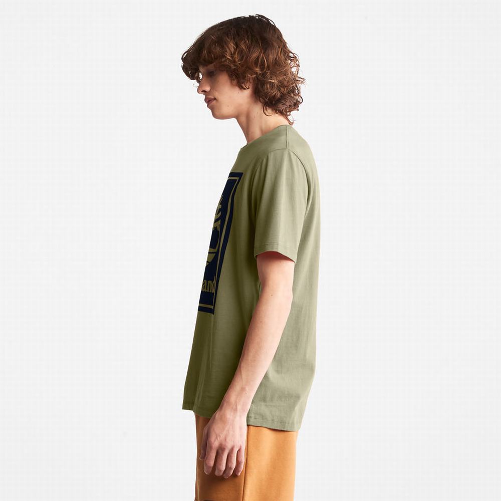 Timberland Tree Logo Tişört Erkek Gri | TR-0651U