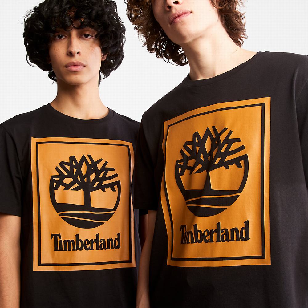 Timberland Tree Logo Tişört Erkek Siyah | TR-3701A