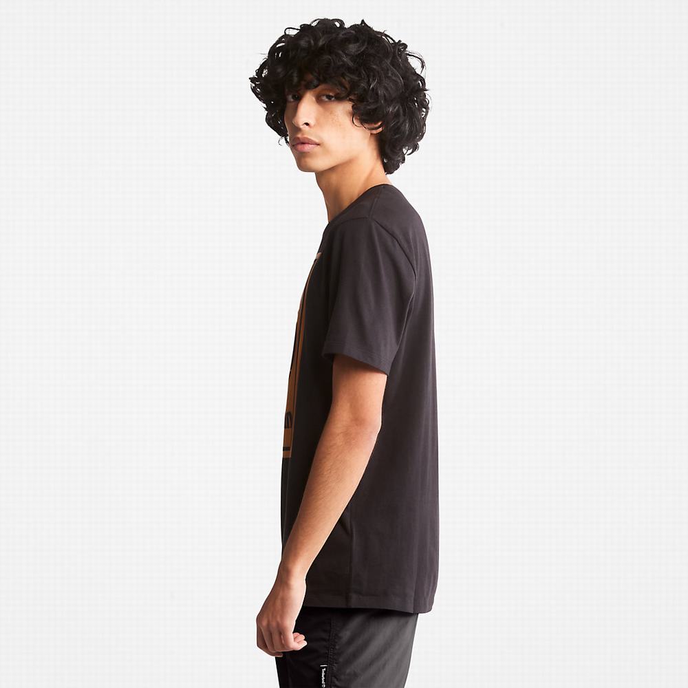 Timberland Tree Logo Tişört Erkek Siyah | TR-3701A