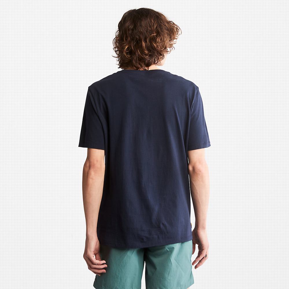 Timberland Tree Logo Tişört Kadın Lacivert | TR-1853E