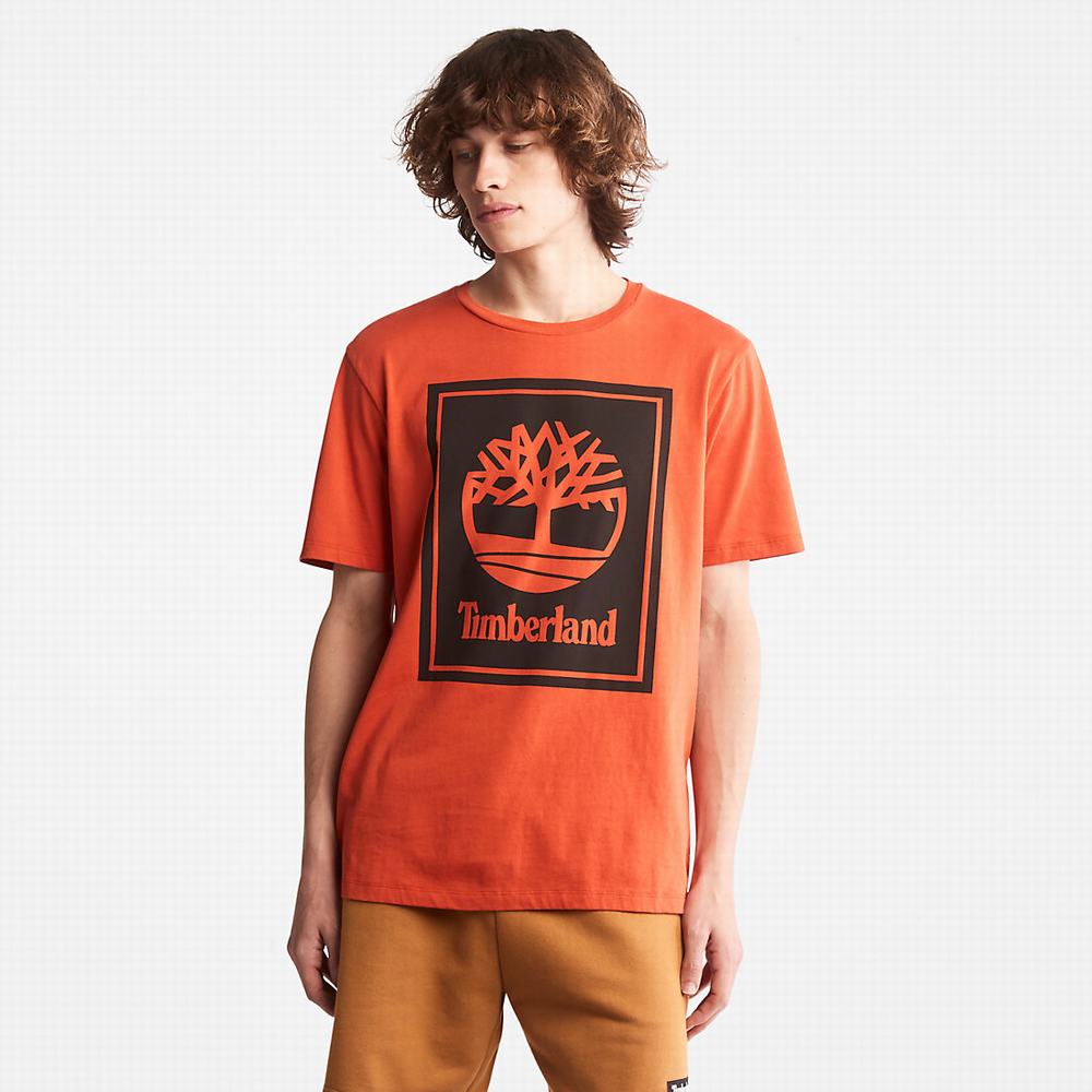 Timberland Tree Logo Tişört Kadın Turuncu | TR-5689Z