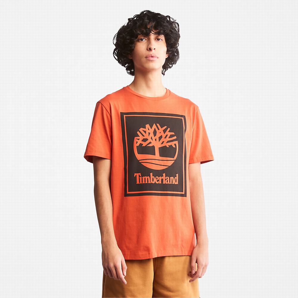Timberland Tree Logo Tişört Kadın Turuncu | TR-5689Z