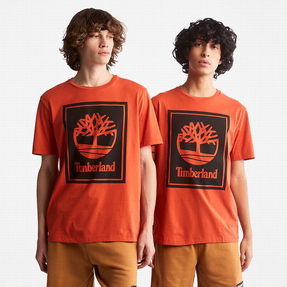 Timberland Tree Logo Tişört Kadın Turuncu | TR-5689Z