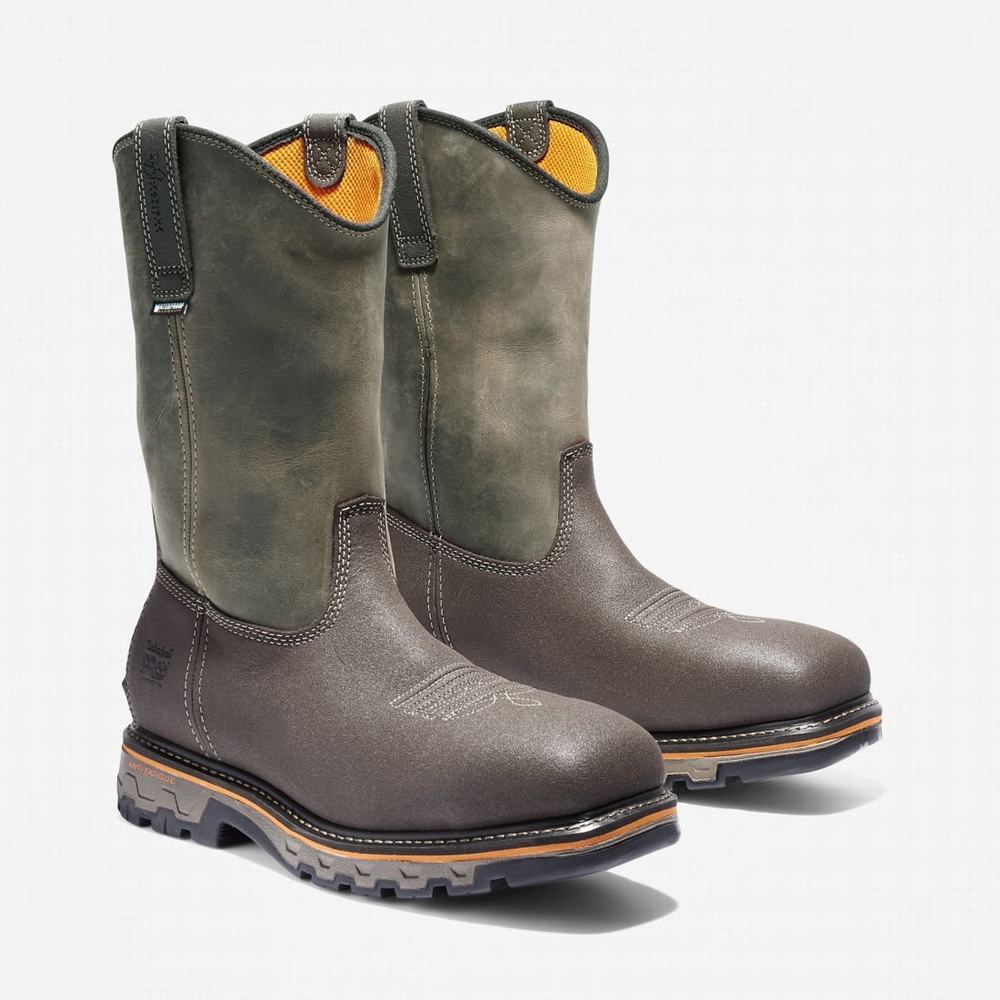 Timberland True Grit Pull On Composite Burunlu Waterproof Iş Botu Erkek Kahverengi | TR-0632P